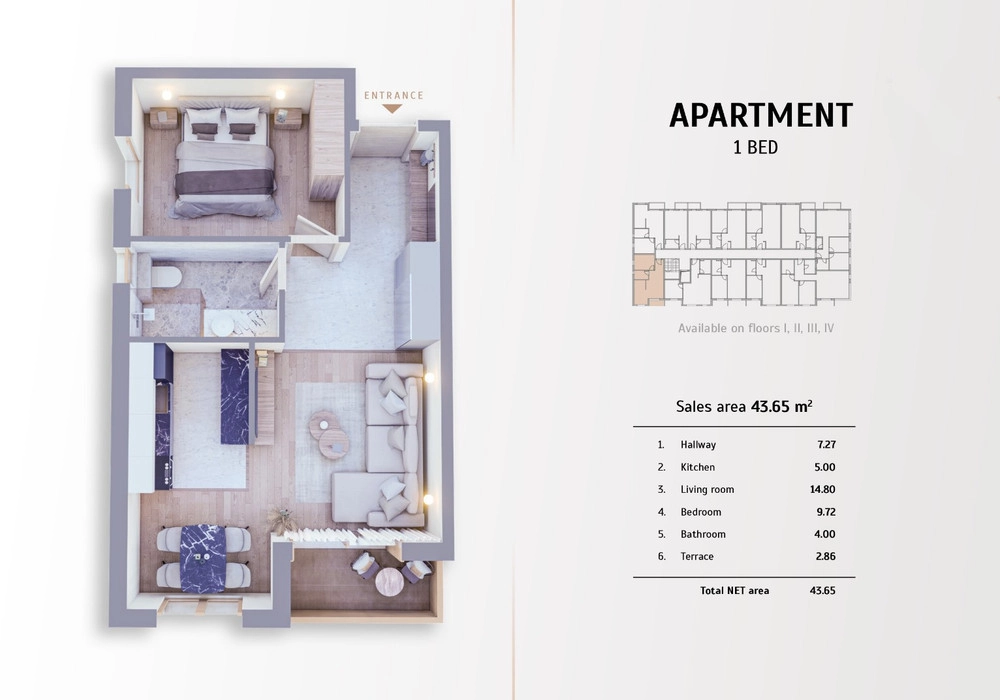 Jednosoban-stan-u-novogradnji-Kolasin-3 Jednosoban stan 44 m² – Kolašin — fotografija 4