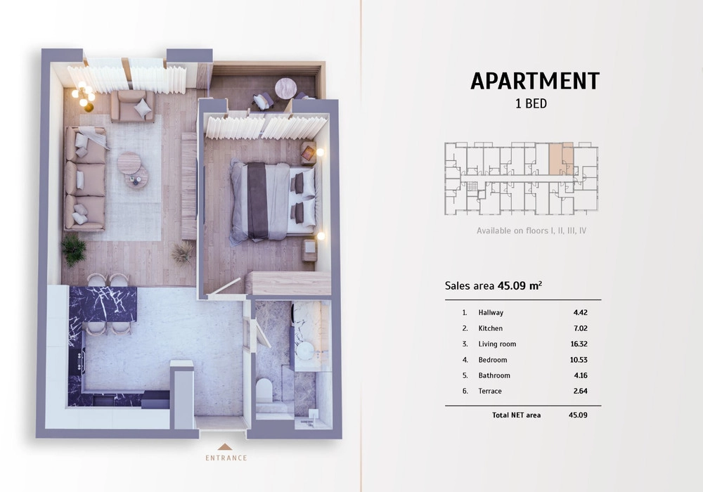 Jednosoban-stan-u-novogradnji-Kolasin-3 Jednosoban stan 45 m² – Kolašin — fotografija 4