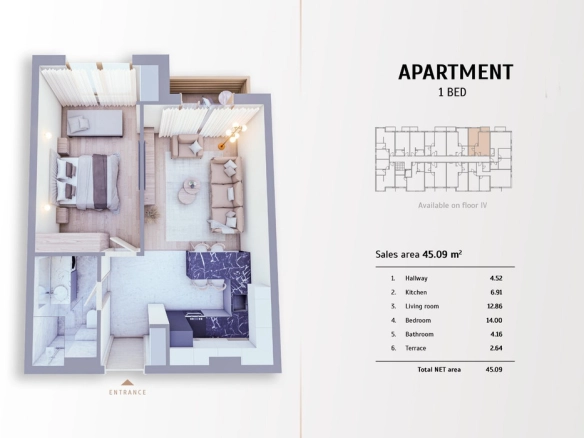 Jednosoban stan 45 m² – Kolašin — fotografija 5