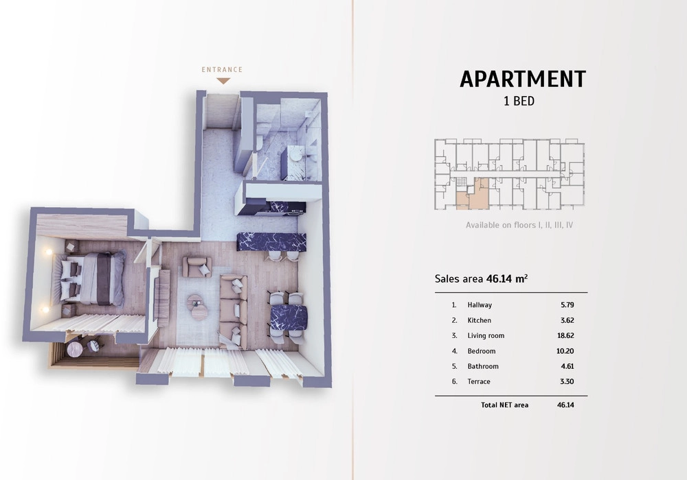 Jednosoban-stan-u-novogradnji-Kolasin-3 Jednosoban stan 46 m² – Kolašin — fotografija 4