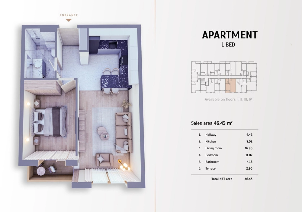 Jednosoban-stan-u-novogradnji-Kolasin-3 Jednosoban stan 46 m² – Kolašin — fotografija 4