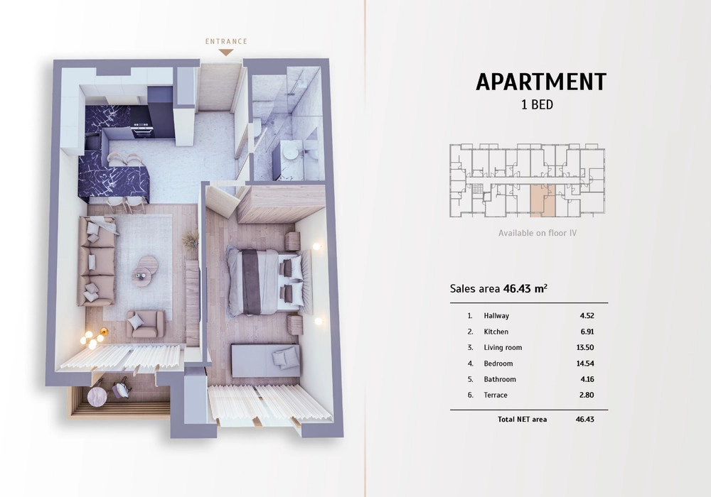 Jednosoban-stan-u-novogradnji-Kolasin-4 Jednosoban stan 46 m² – Kolašin — fotografija 5