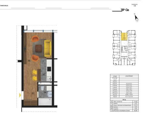 Dvosoban stan 73 m² – Bečići, Budva — fotografija 10