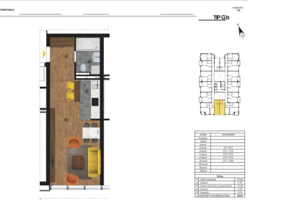 Dvosoban stan 73 m² – Bečići, Budva — fotografija 12