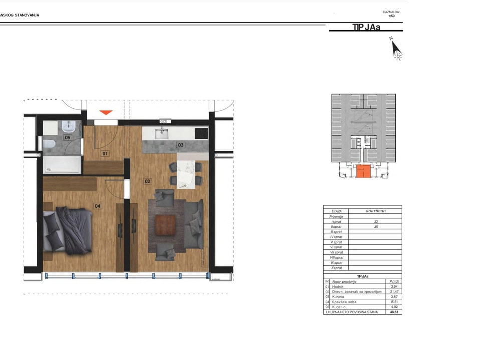 Dvosoban-stan-u-novogradnji-Becici-Budva-12 Dvosoban stan 73 m² – Bečići, Budva — fotografija 13