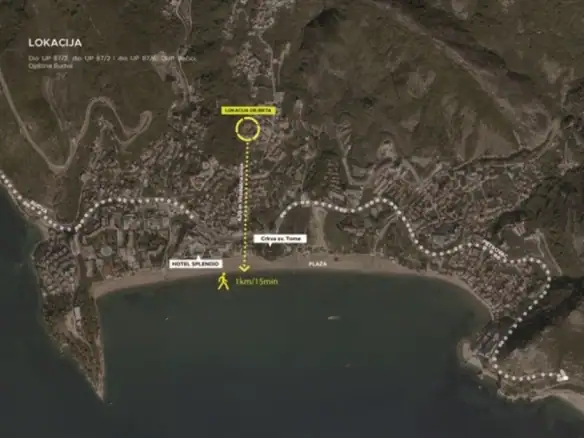 Jednosoban stan 53 m² – Bečići, Budva — fotografija 4