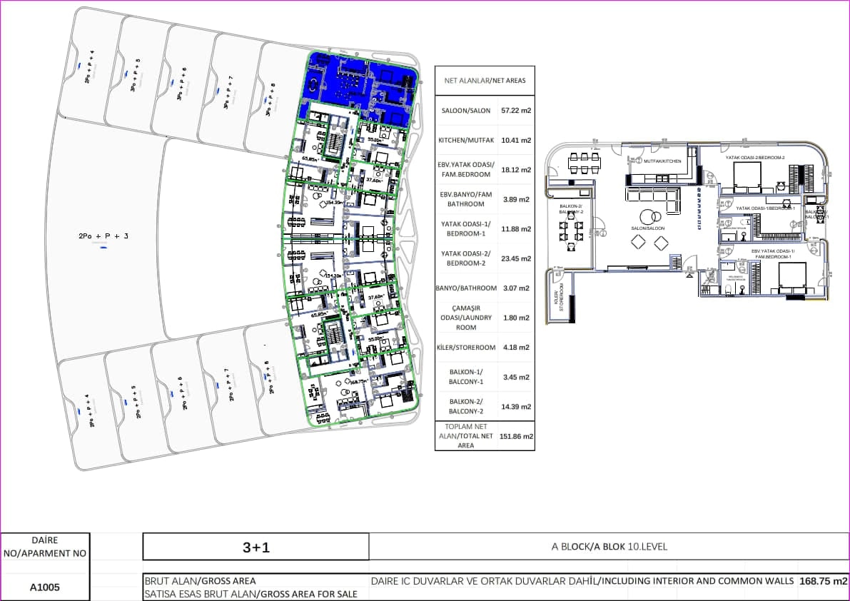 Dvosoban-penthaus-u-kompleksu-SapphireAll-Susanj-Bar-8 Dvosoban stan 139 m² – Šušanj, Bar — fotografija 9