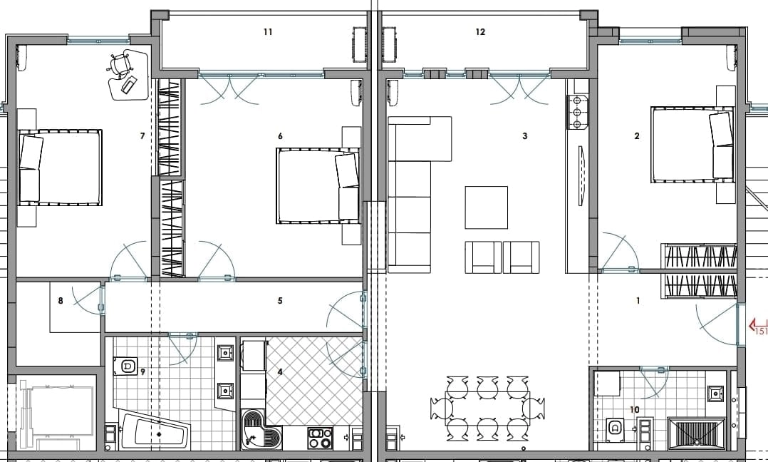 Trosoban-stan-sa-pogledom-na-more-Makedonsko-Bar-9 Trosoban stan 151 m² – Bar — fotografija 10
