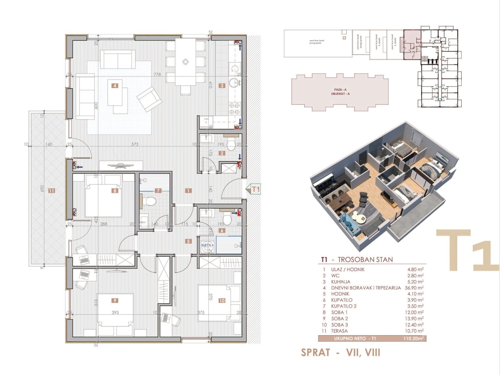 Trosoban-stan-u-novogradnji-Susanj-Bar-3 Trosoban stan 109 m² – Šušanj, Bar — fotografija 4