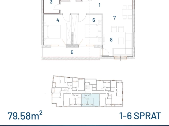 Dvosoban stan 80 m² – Šušanj, Bar — fotografija 9