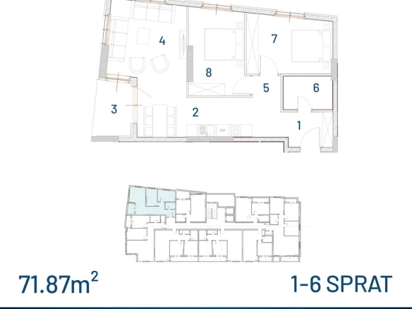 Dvosoban stan 80 m² – Šušanj, Bar — fotografija 10