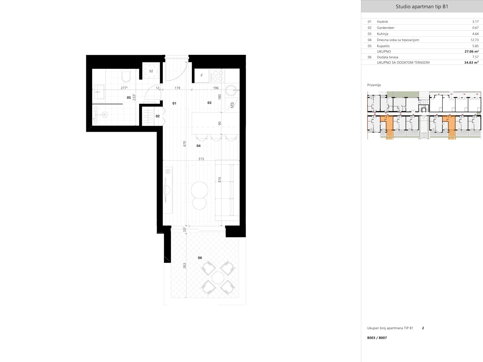 Garsonjera-u-novogradnji-u-Tivtu-9 Garsonjera 27 m² – Tivat — fotografija 10