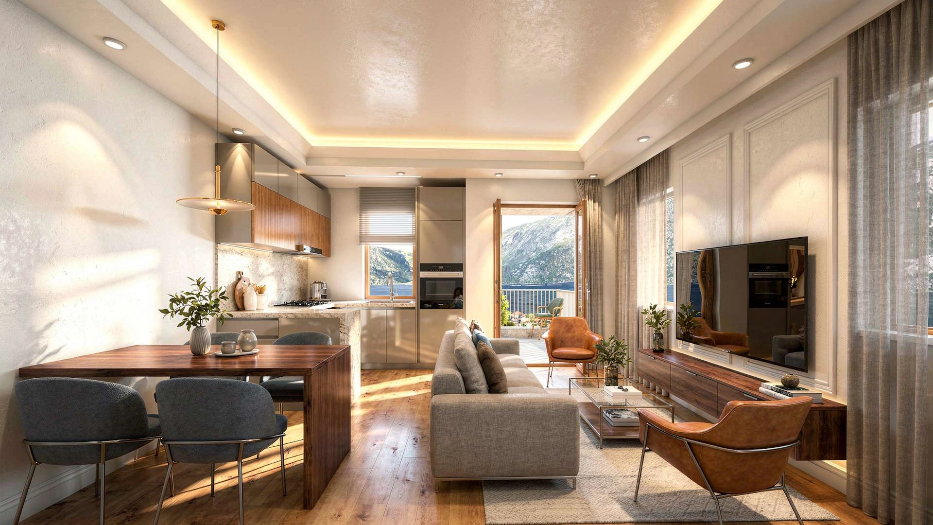 Jednosoban-stan-u-novogradnji-Risan-Kotor-2 Jednosoban stan 54 m² – Risan, Kotor — fotografija 3