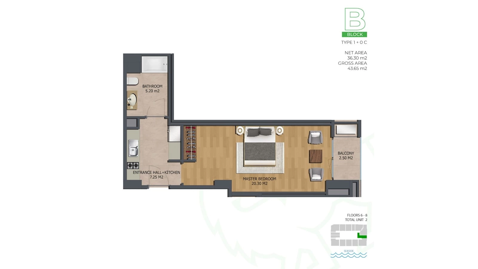 Garsonjera-u-hotelskom-bloku-novogradnje-Bar-8 Garsonjera 29 m² – Bar — fotografija 9