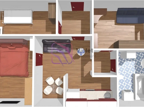 Trosoban stan 67 m² – Centar, Podgorica — fotografija 5