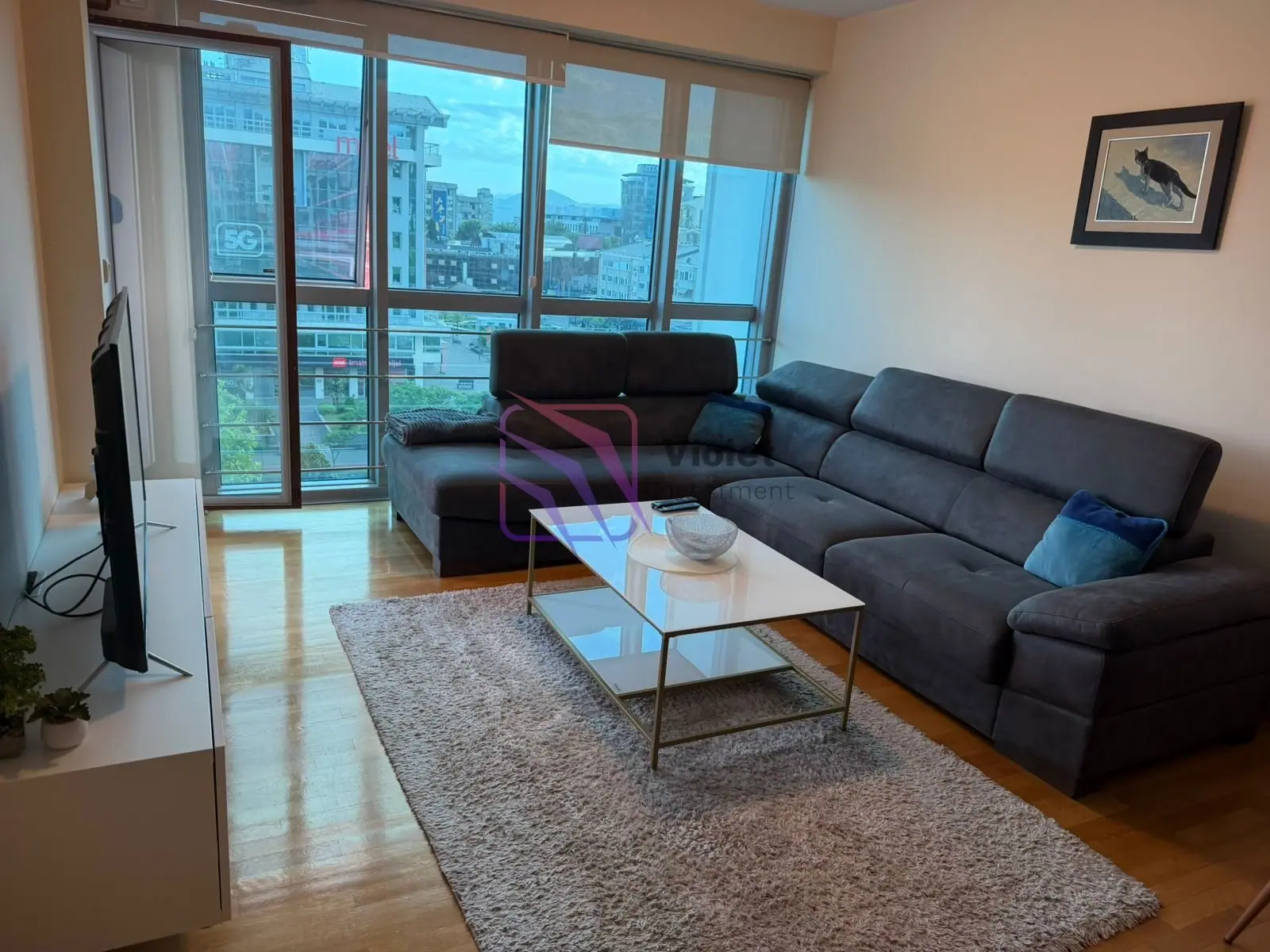 Namjesten-dvosoban-stan-u-naselju-Preko-Morace-Podgorica-4 Izdavanje: Dvosoban stan 75 m² – Preko Morače, Podgorica — fotografija 5