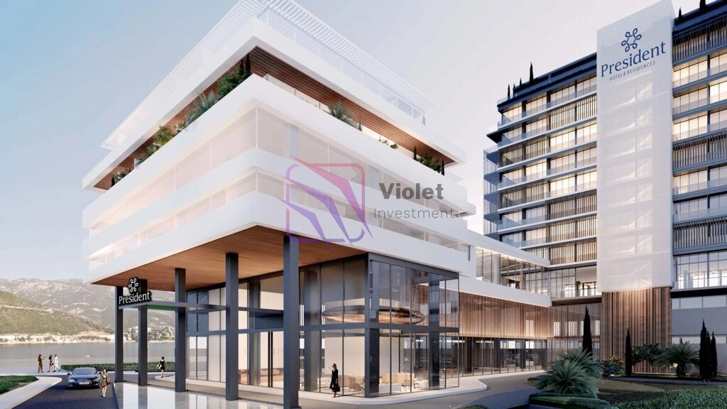Hotelski-apartman-u-Radisson-Collection-kompleksu-Budva-2 Hotel 54 m² – Centar, Budva