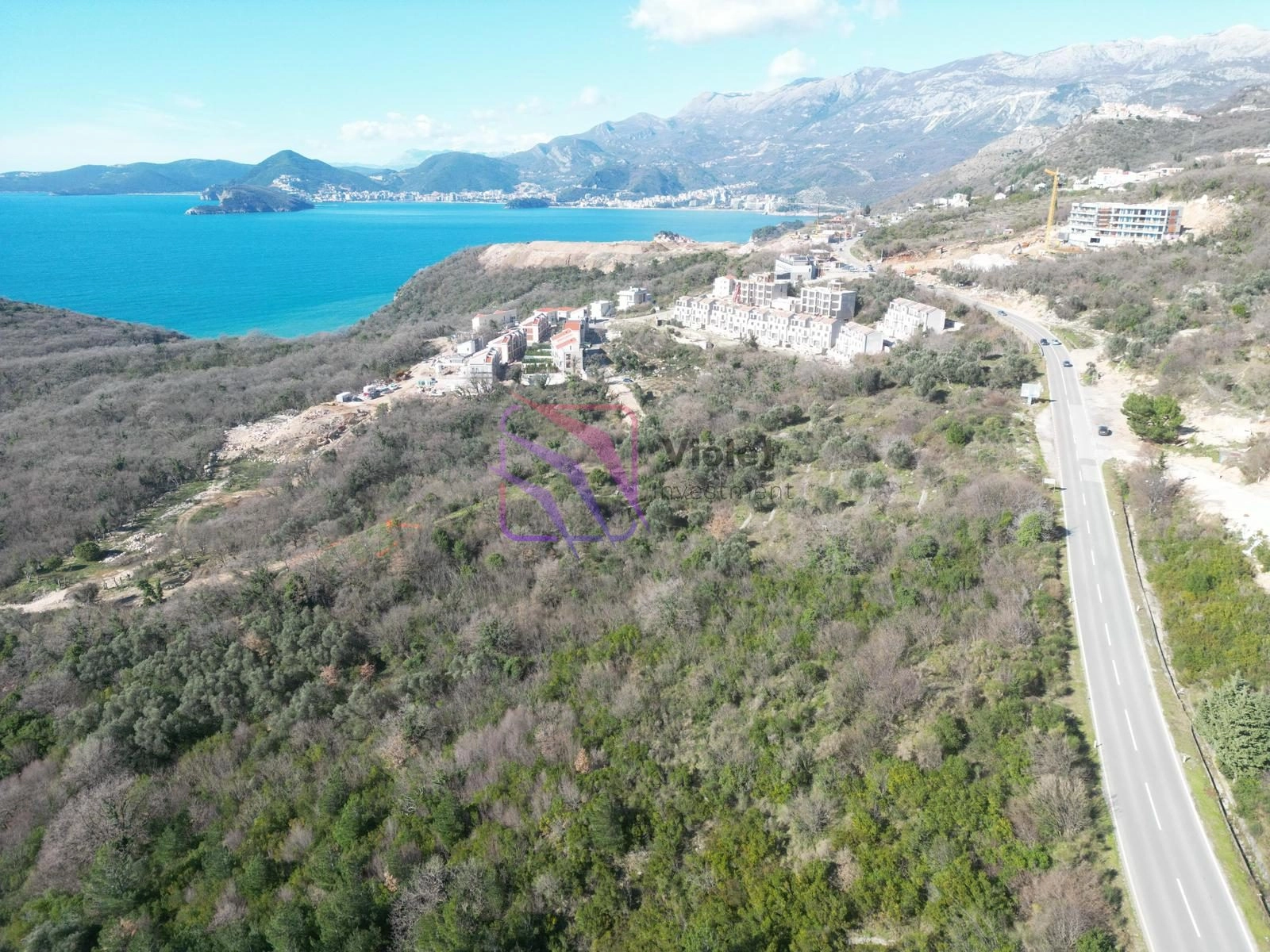 Urbanizovan-plac-sa-pogledom-na-more-Rezevici-Budva-1 Plac 1.739 m² – Reževići, Budva — fotografija 2