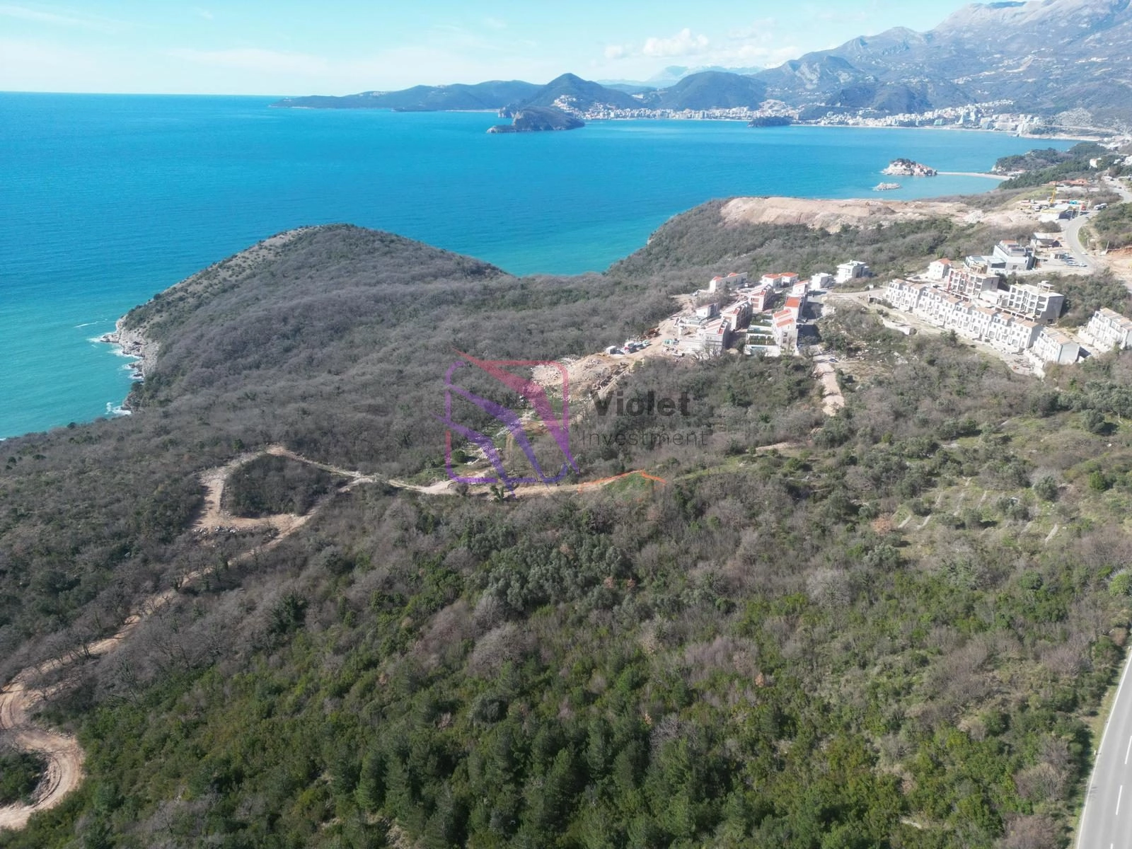 Urbanizovan-plac-sa-pogledom-na-more-Rezevici-Budva-3 Plac 1.739 m² – Reževići, Budva — fotografija 4