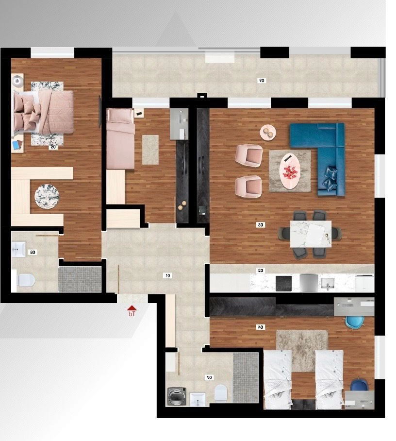 Trosoban-stan-Stari-aerodrom-Podgorica Trosoban stan 104 m² – Stari aerodrom, Podgorica