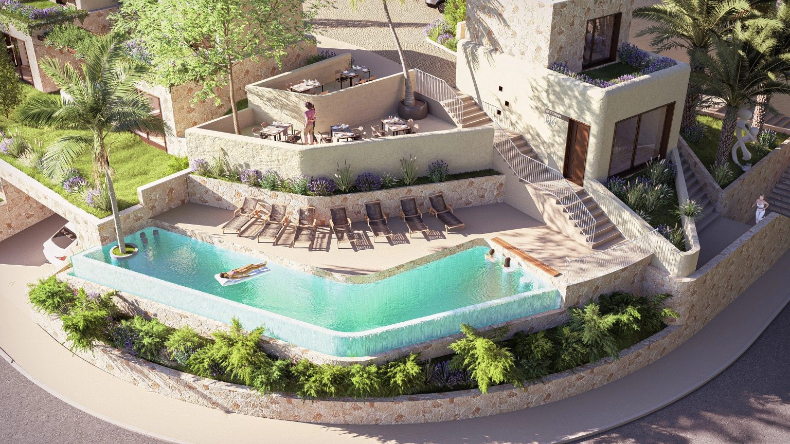 Garsonjera-u-kompleksu-Aura-Vitalis-Lastva-Grbaljska-Kotor-4 Garsonjera 28 m² – Lastva Grbaljska, Kotor — fotografija 5