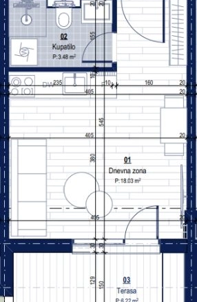 Garsonjera 28 m² – Lastva Grbaljska, Kotor — fotografija 7