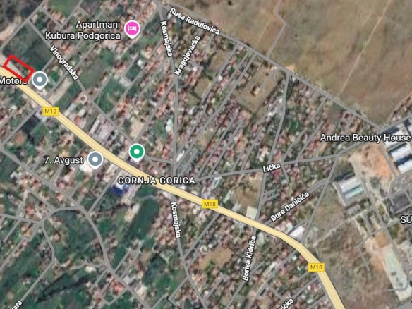 Plac za izdavanje uz glavni put