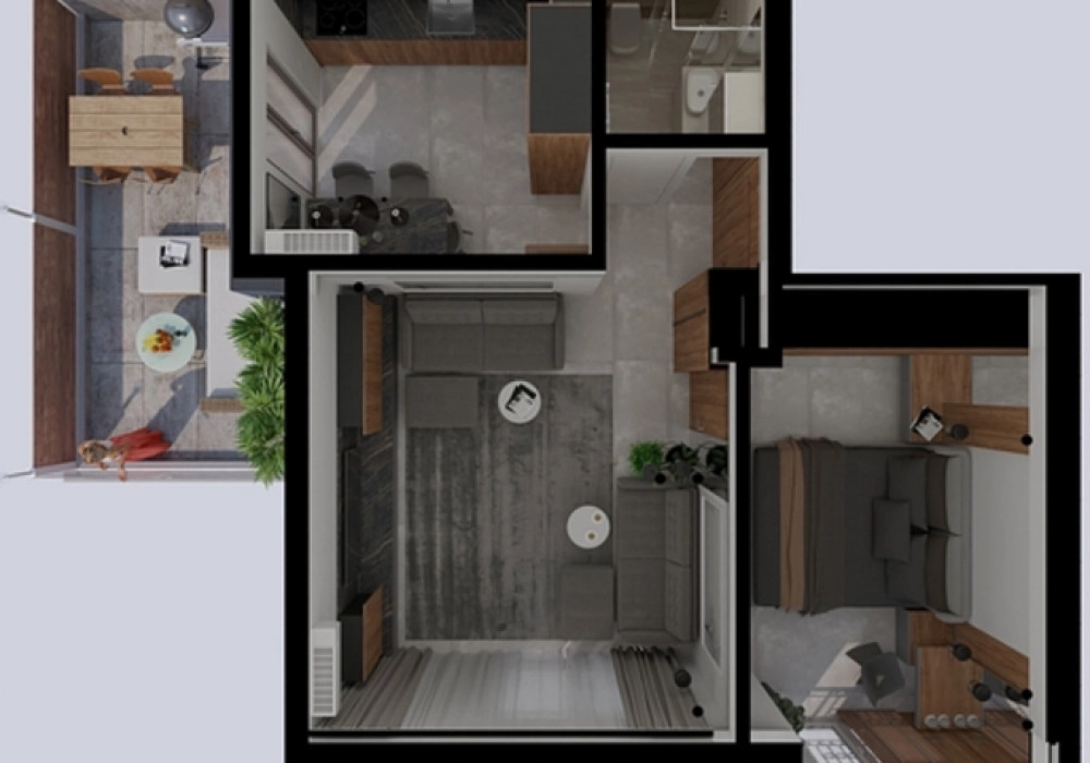 Jednosoban stan 65 m² – Kamenari, Herceg Novi — fotografija 13