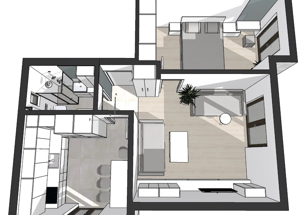 Jednosoban stan 65 m² – Kamenari, Herceg Novi — fotografija 14