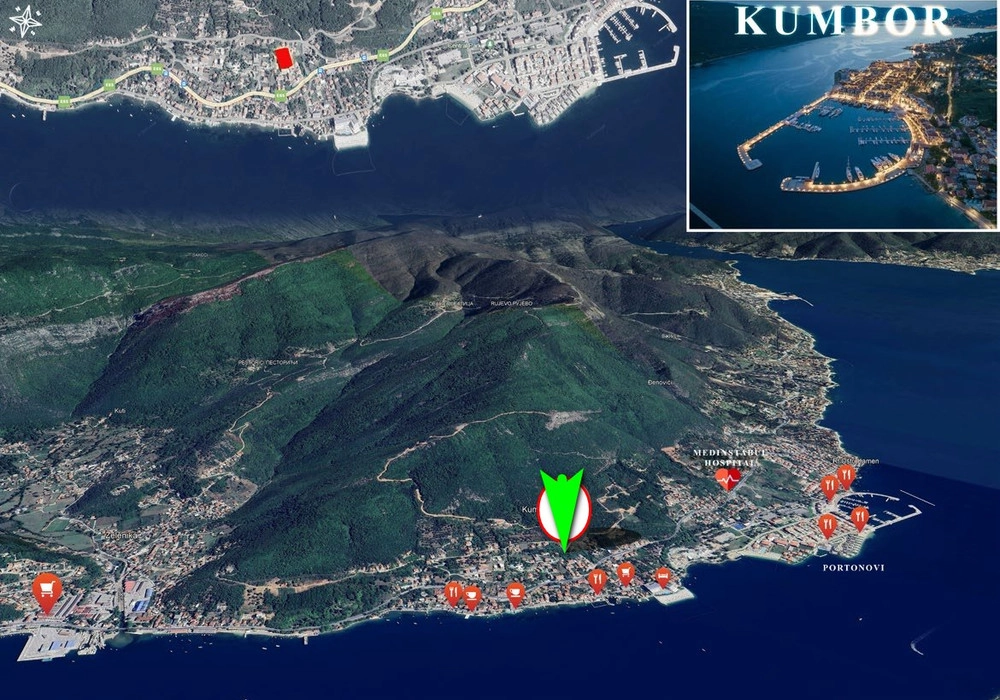 Dvosoban stan 61 m² – Kumbor, Herceg Novi — fotografija 15