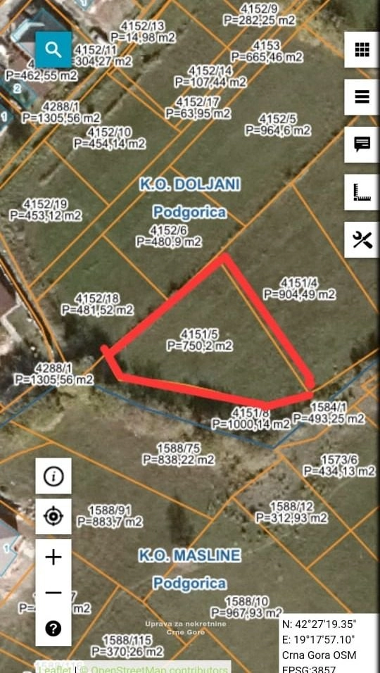Urbanizovan-plac-750-m²-u-Murtovini-Podgorica-1 Plac 750 m² – Murtovina, Podgorica — fotografija 2