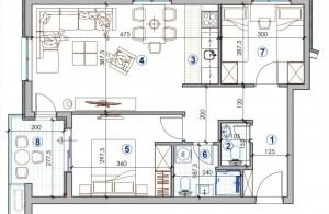 Dvosoban stan 64 m² – City kej, Podgorica — fotografija 7