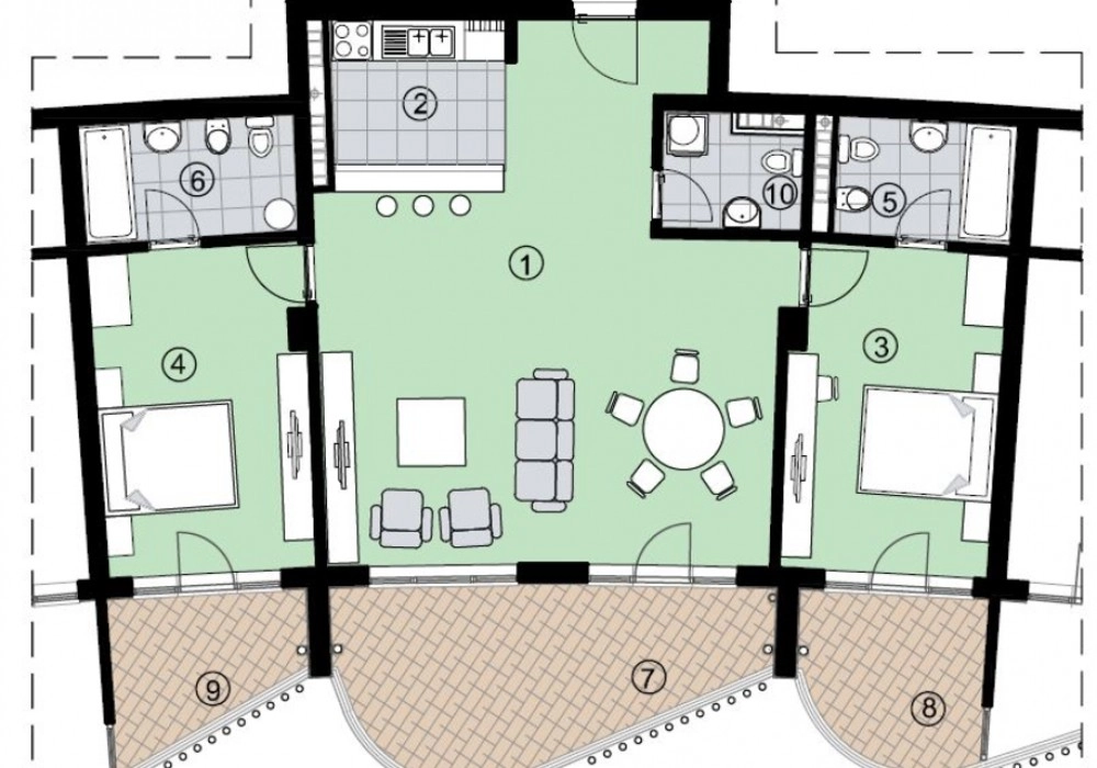 Dvosoban-stan-u-novogradnji-Becici-Budva-8 Dvosoban stan 117 m² – Bečići, Budva — fotografija 9