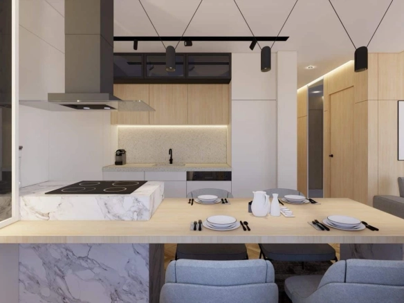 Namješten dvosoban stan 53 m² u Budvi — fotografija 3