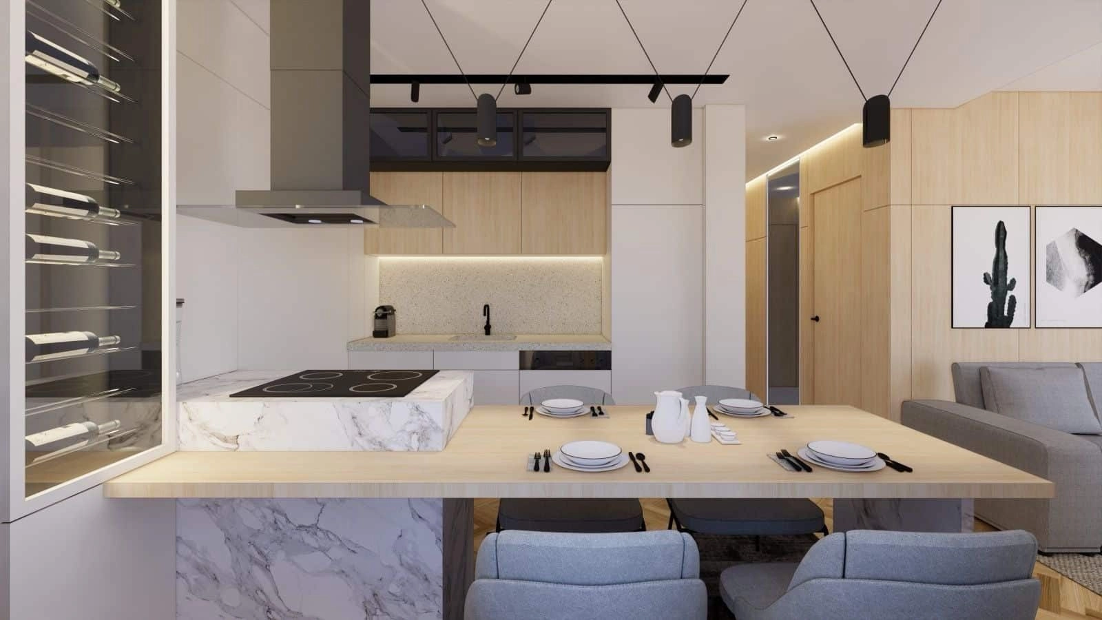 Dvosoban-stan-53-m²-u-Budvi-2 Namješten dvosoban stan 53 m² u Budvi — fotografija 3