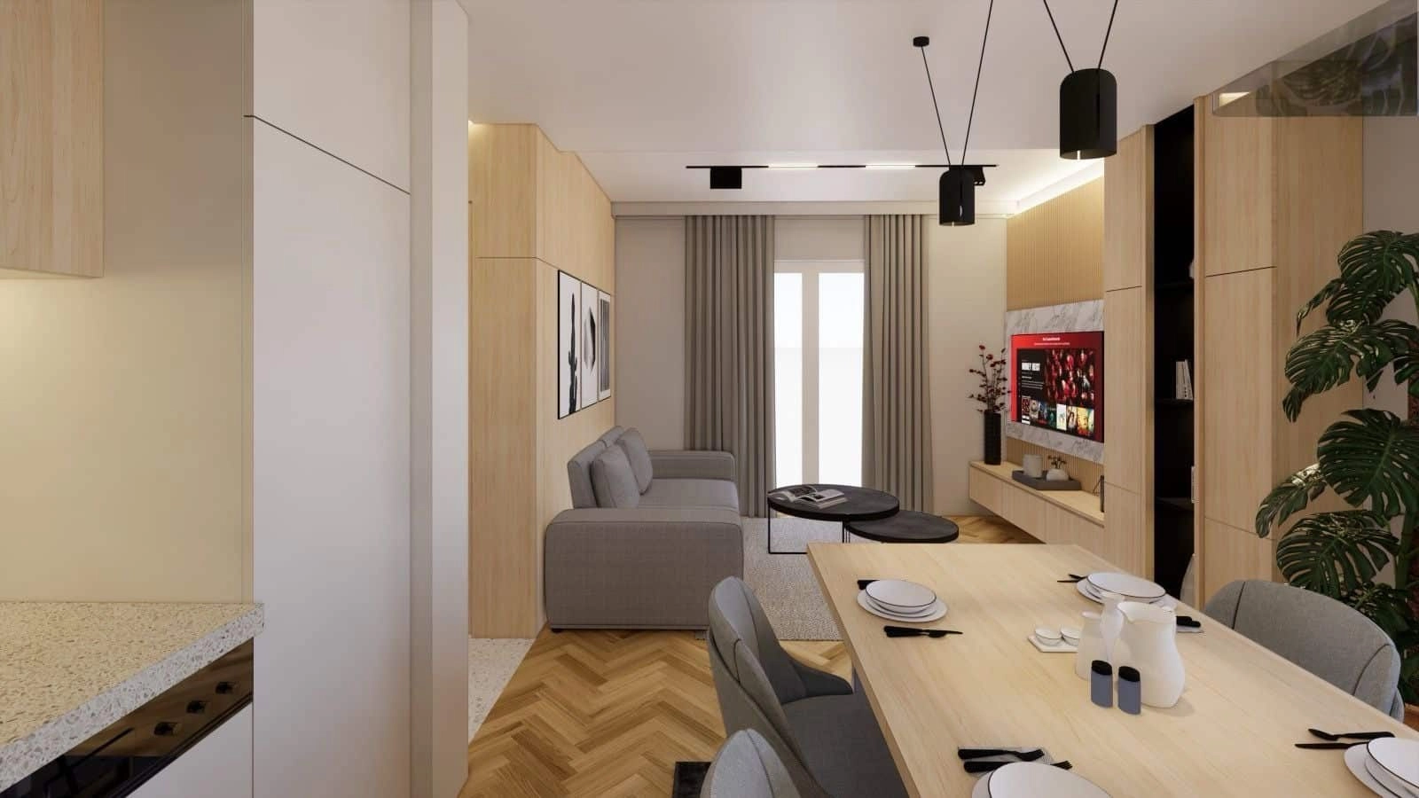 Dvosoban-stan-53-m²-u-Budvi-3 Namješten dvosoban stan 53 m² u Budvi — fotografija 4