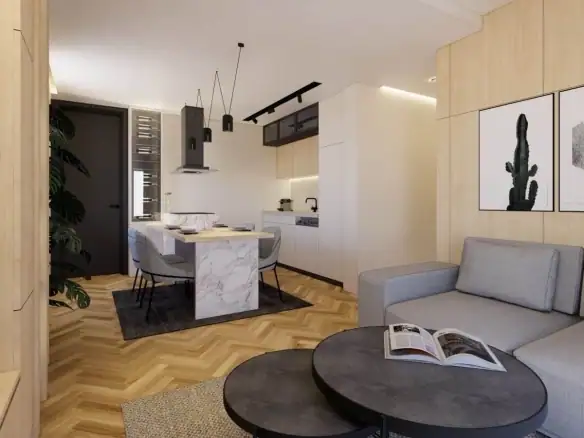 Namješten dvosoban stan 53 m² u Budvi — fotografija 5