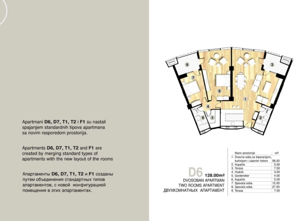 Dvosoban stan 127 m² – Centar, Budva — fotografija 11