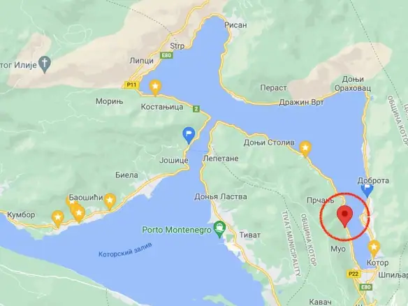 Plac 1.632 m² – Muo, Kotor — fotografija 8