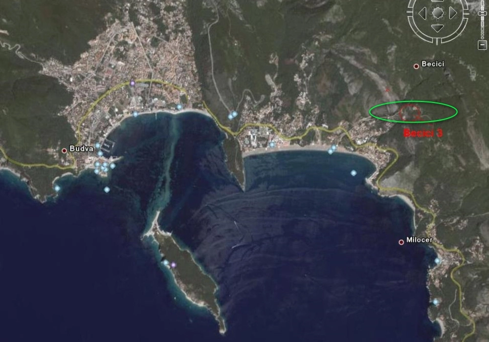 Plac-u-Becicima-Budva-1 Plac 1.233 m² – Bečići, Budva — fotografija 2