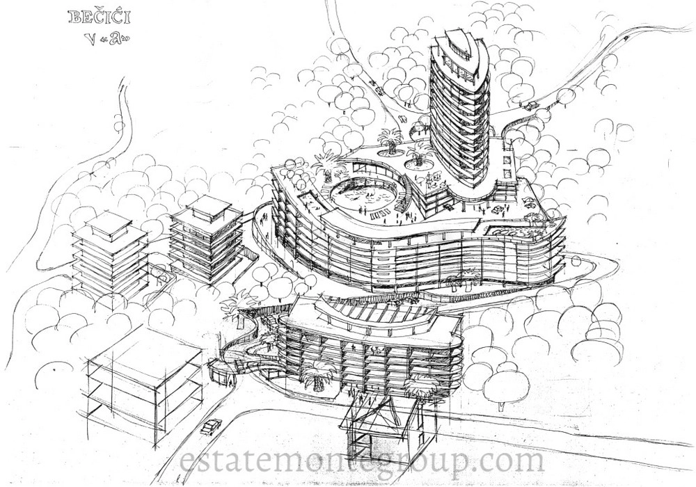 Plac-za-izgradnju-u-Becicima-Budva-1 Plac 8.960 m² – Bečići, Budva — fotografija 2